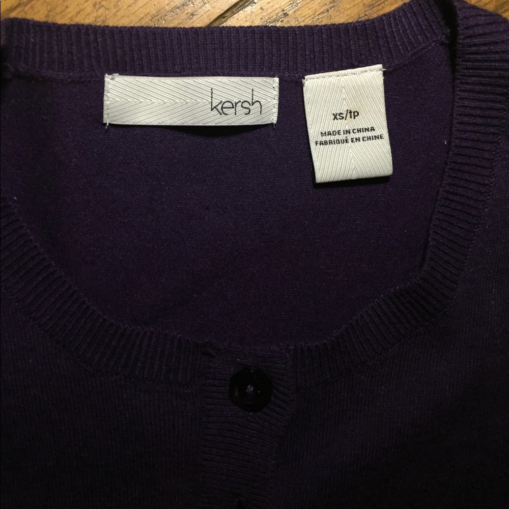 Kersh eggplant cardigan size xs - Picture 4 of 4